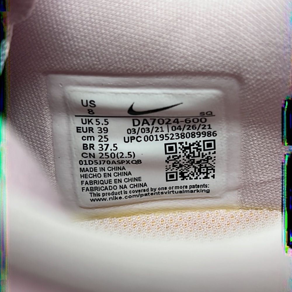 Nike W Air Force 1 Fontanka Foam Pink Valentine's Day Women's 7 7.5 8 DA7024-600 - Picture 11 of 11